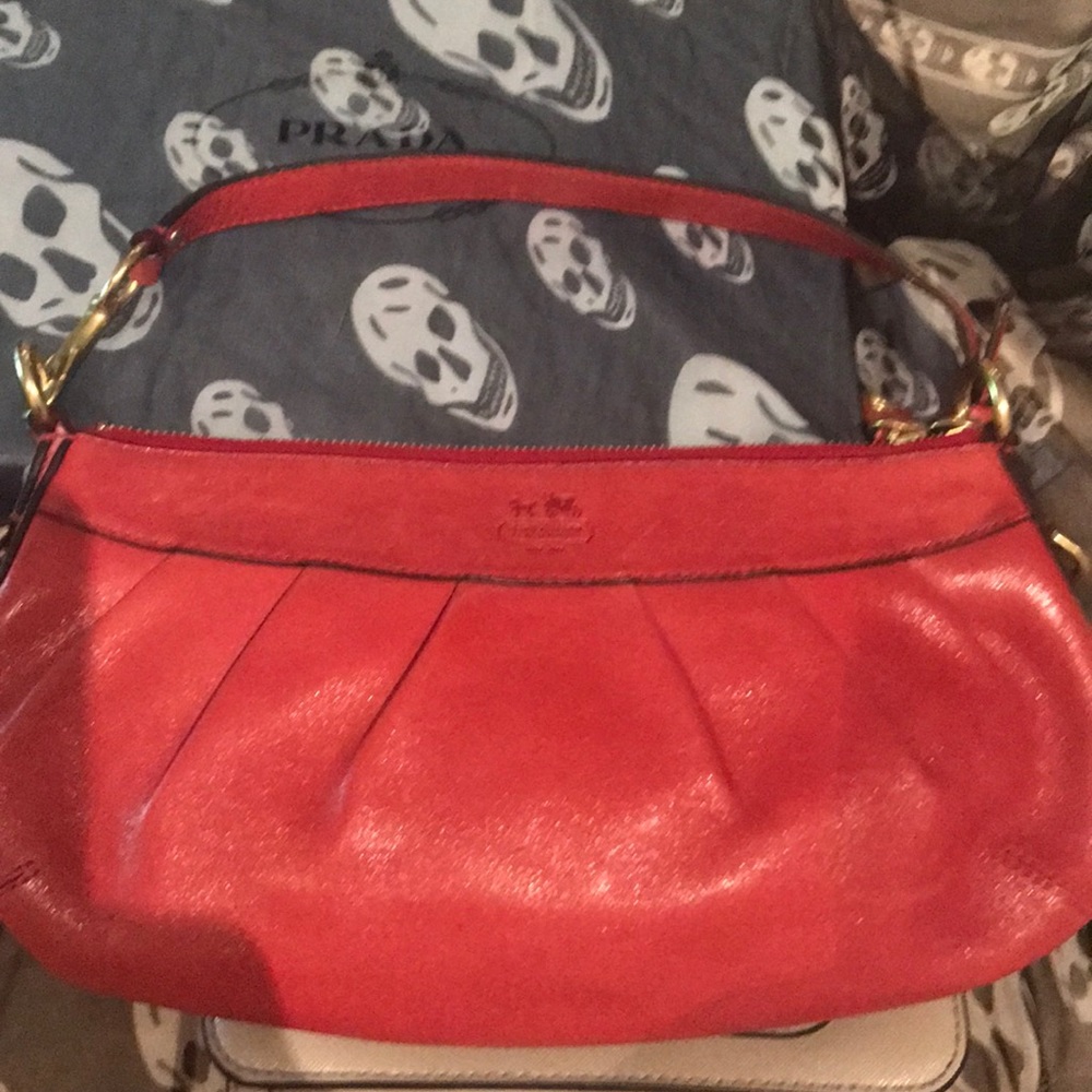 Gorgeous Coach day/ evening purse. Gold hardware